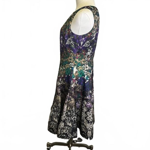 House of CB Women's Size 8 Multicolored Sleeveless Fit Flare Dress - Picture 5 of 9